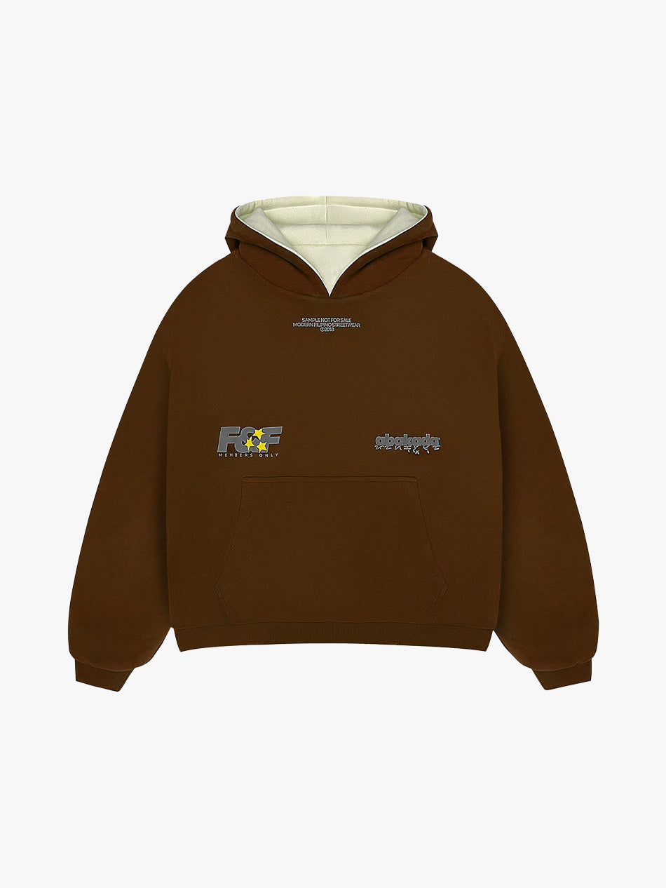 REVERSIBLE KLASIKO HOODIE (BROWN/CREAM)