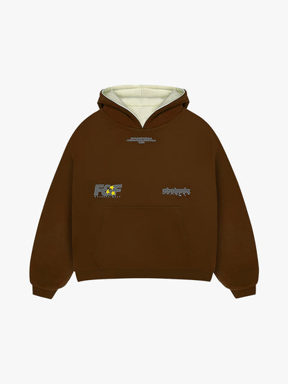 REVERSIBLE KLASIKO HOODIE (BROWN/CREAM)