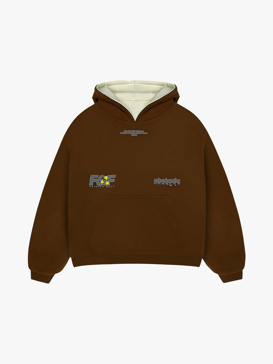 REVERSIBLE KLASIKO HOODIE (BROWN/CREAM)