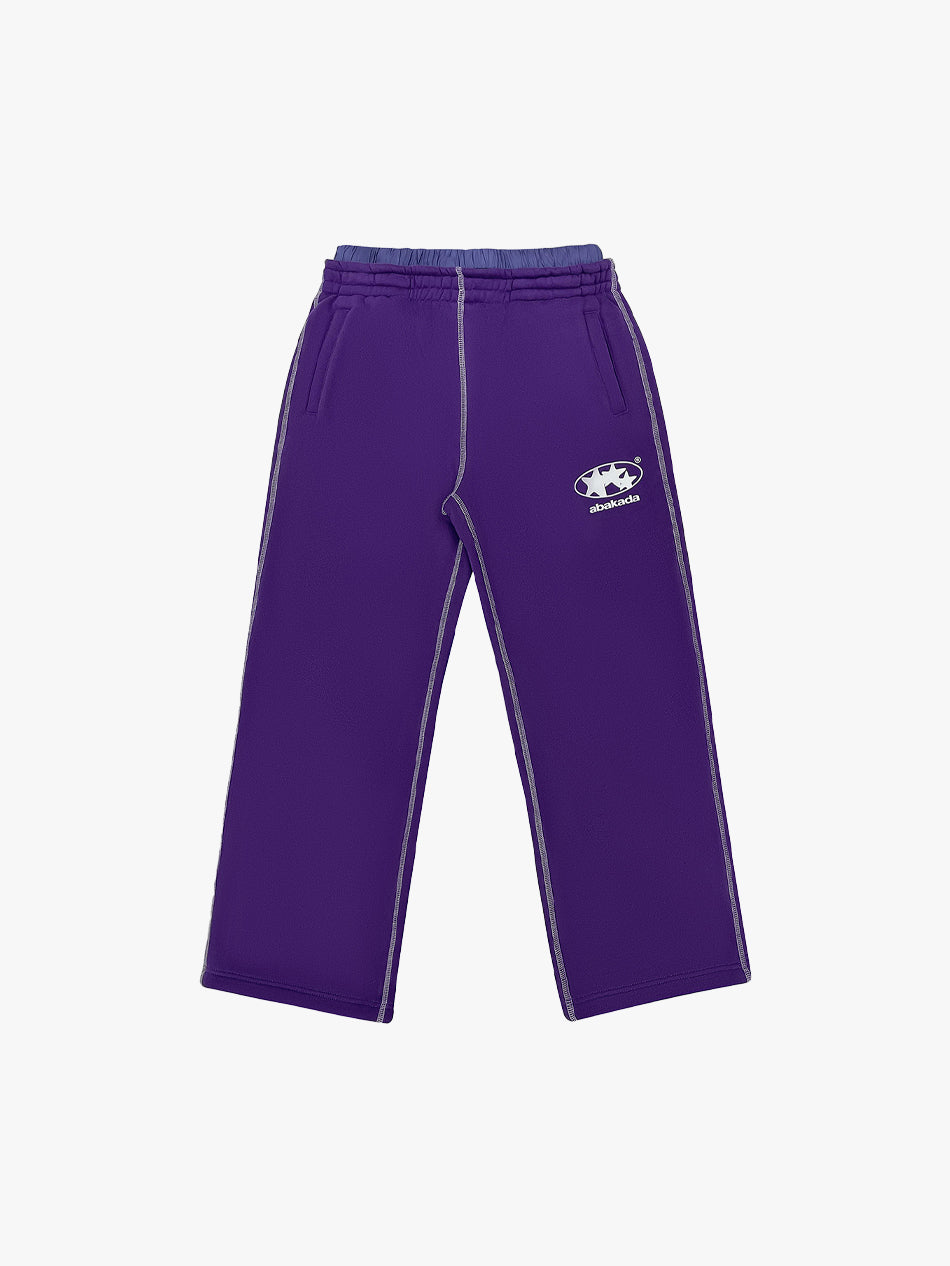 DOUBLE WAIST SWEATPANTS (UBE/WHITE)