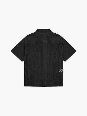 GINGHAM BUTTON-UP (BLACK)