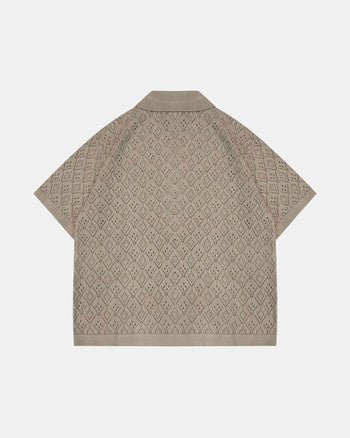 KLASIKO KNITTED BUTTON-UP (KHAKI)