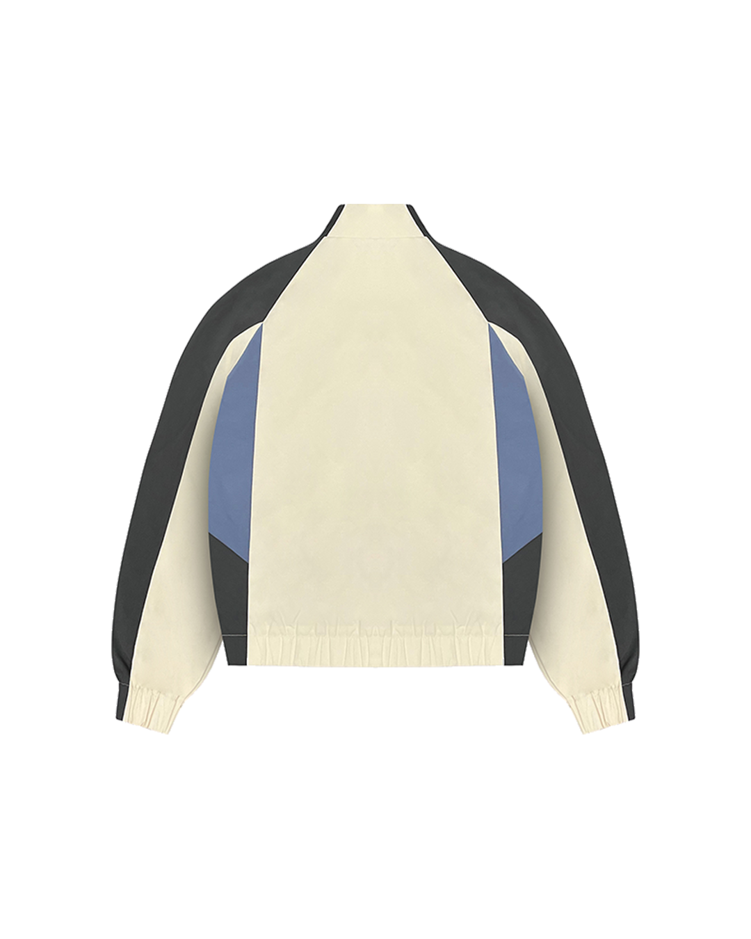 COLORBLOCK UNIFORM WINDBREAKER (CREAM)