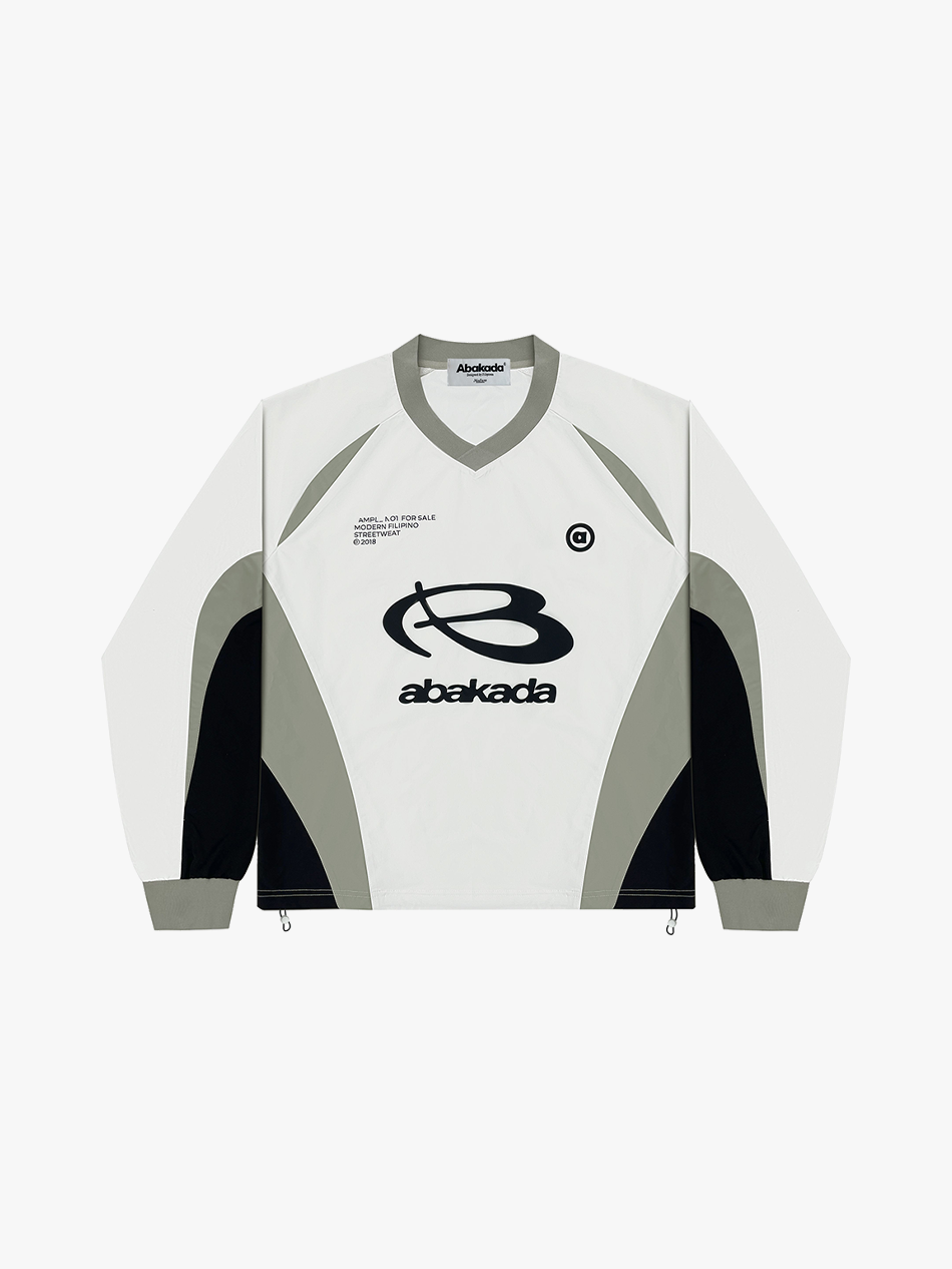 COLORBLOCK LONGSLEEVE (WHITE/GREY)