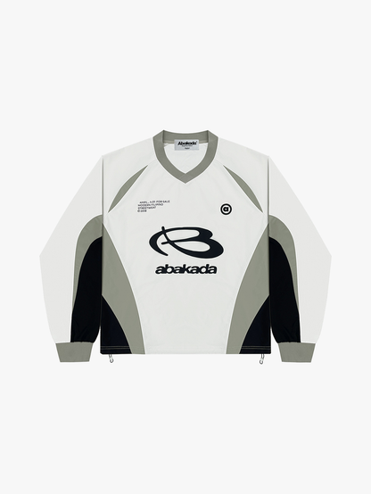 COLORBLOCK LONGSLEEVE (WHITE/GREY)