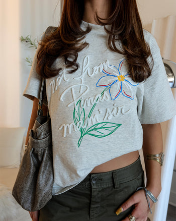 NOT FROM PINAS BABY TEE (GREY)