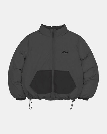 Reversible Puffer Jacket (Black/Grey)