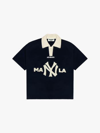 KNITTED MAYNILA POLO (NAVY)