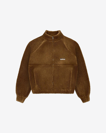 SHERPA FLEECE JACKET (BROWN)