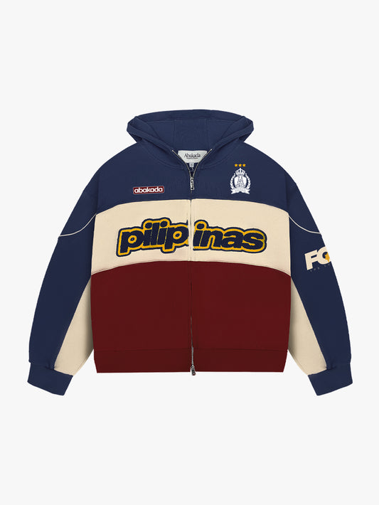 PILIPINAS COLORBLOCK HOODIE (BLUE/RED)