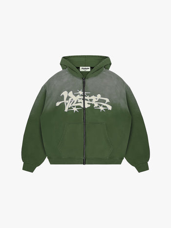 GRAFFITI BAYBAYIN ZIP-UP (WASHED PANDAN)
