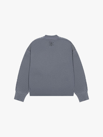 UNIFORM KNITTED SWEATER (GREY)