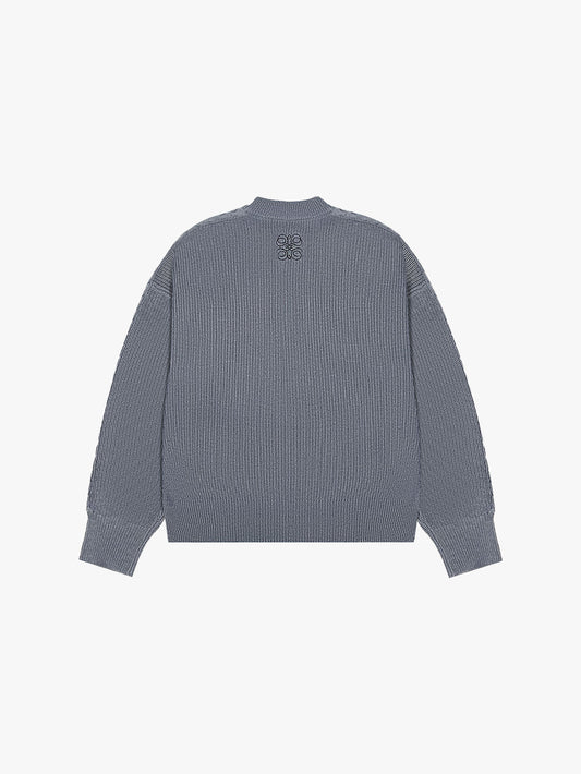 UNIFORM KNITTED SWEATER (GREY)
