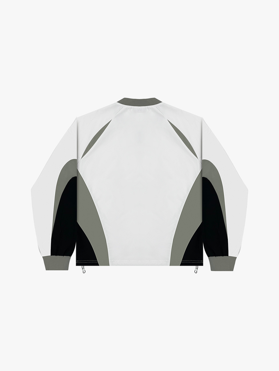 COLORBLOCK LONGSLEEVE (WHITE/GREY)