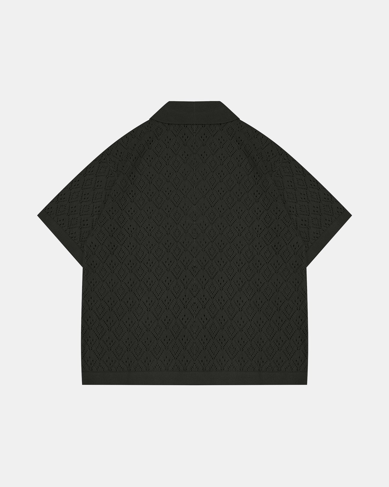 KLASIKO KNITTED BUTTON-UP (BLACK)