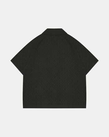 KLASIKO KNITTED BUTTON-UP (BLACK)