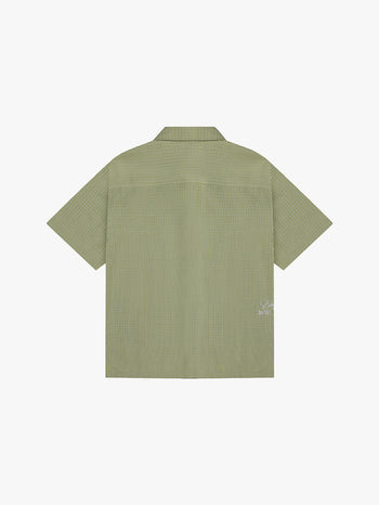 GINGHAM BUTTON-UP (PANDAN)