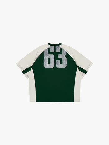 +63 COLORBLOCK TEE (GREEN/WHITE)