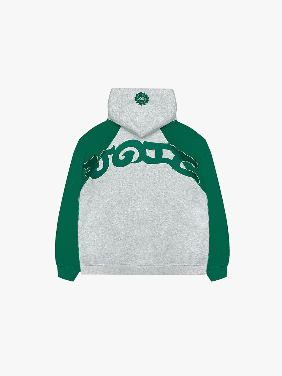 TWO-TONE RAGLAN HOODIE (PANDAN)