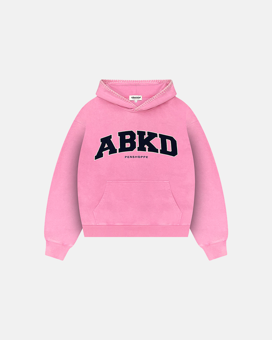 WEAVE STITCH HOODIE (PINK)
