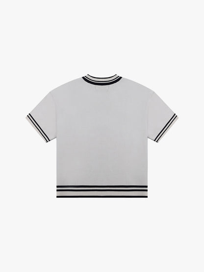+63 KNITTED FOOTBALL JERSEY V2 (WHITE)