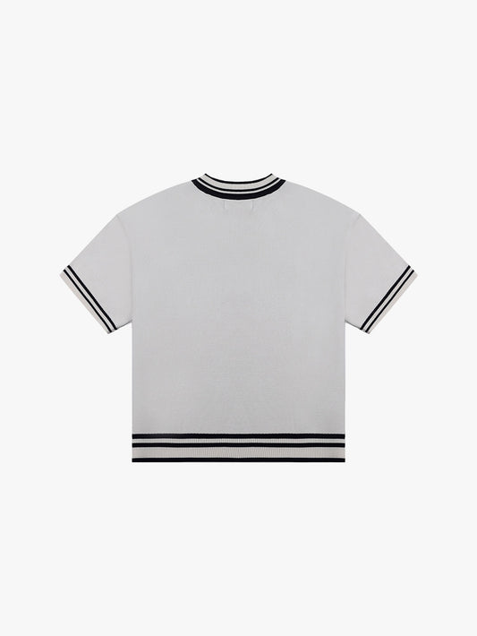 +63 KNITTED FOOTBALL JERSEY V2 (WHITE)
