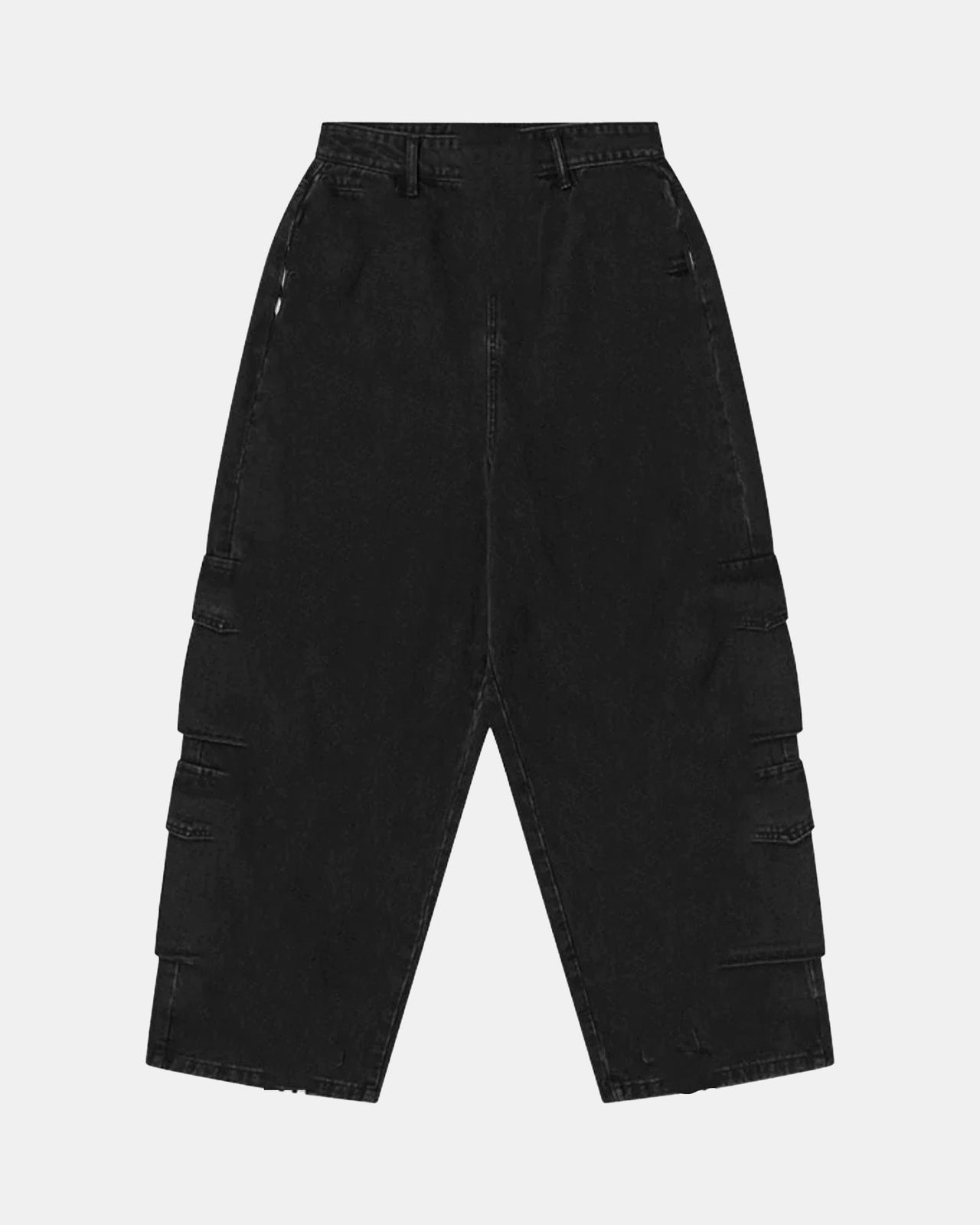 CARGO PANELLED PANTS (BLACK)