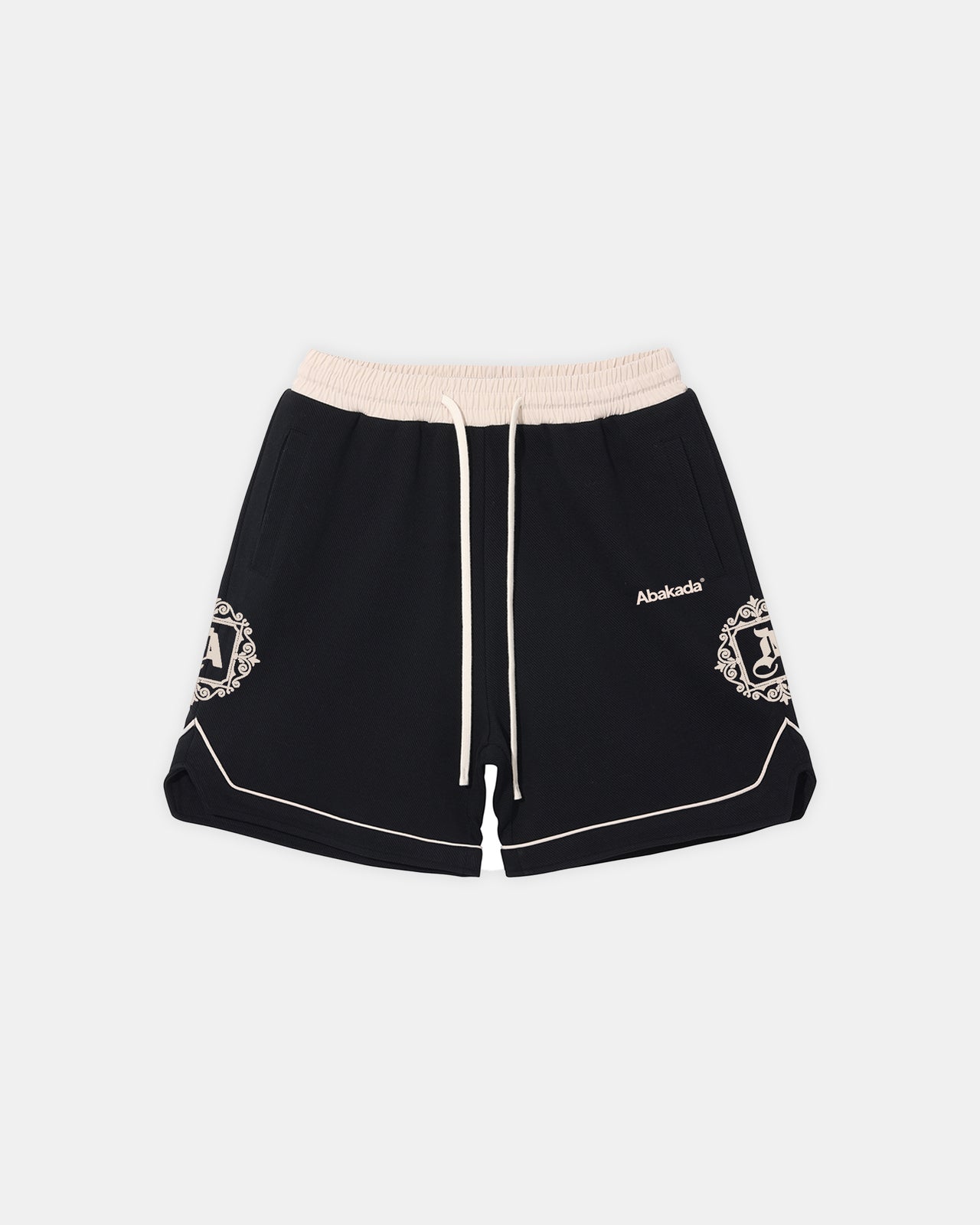 MONOGRAM WOVEN SHORTS (BLACK)