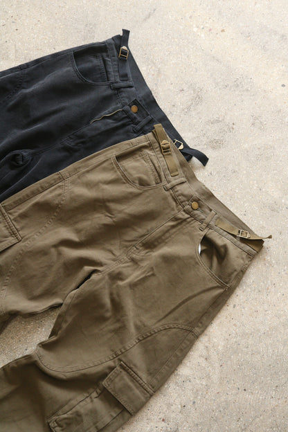 CARGO BAGGY PANTS (ARMY GREEN)