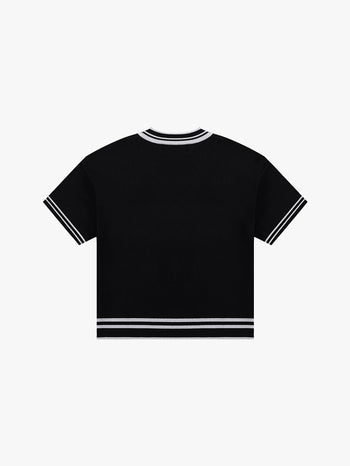 +63 KNITTED FOOTBALL JERSEY V2 (BLACK)
