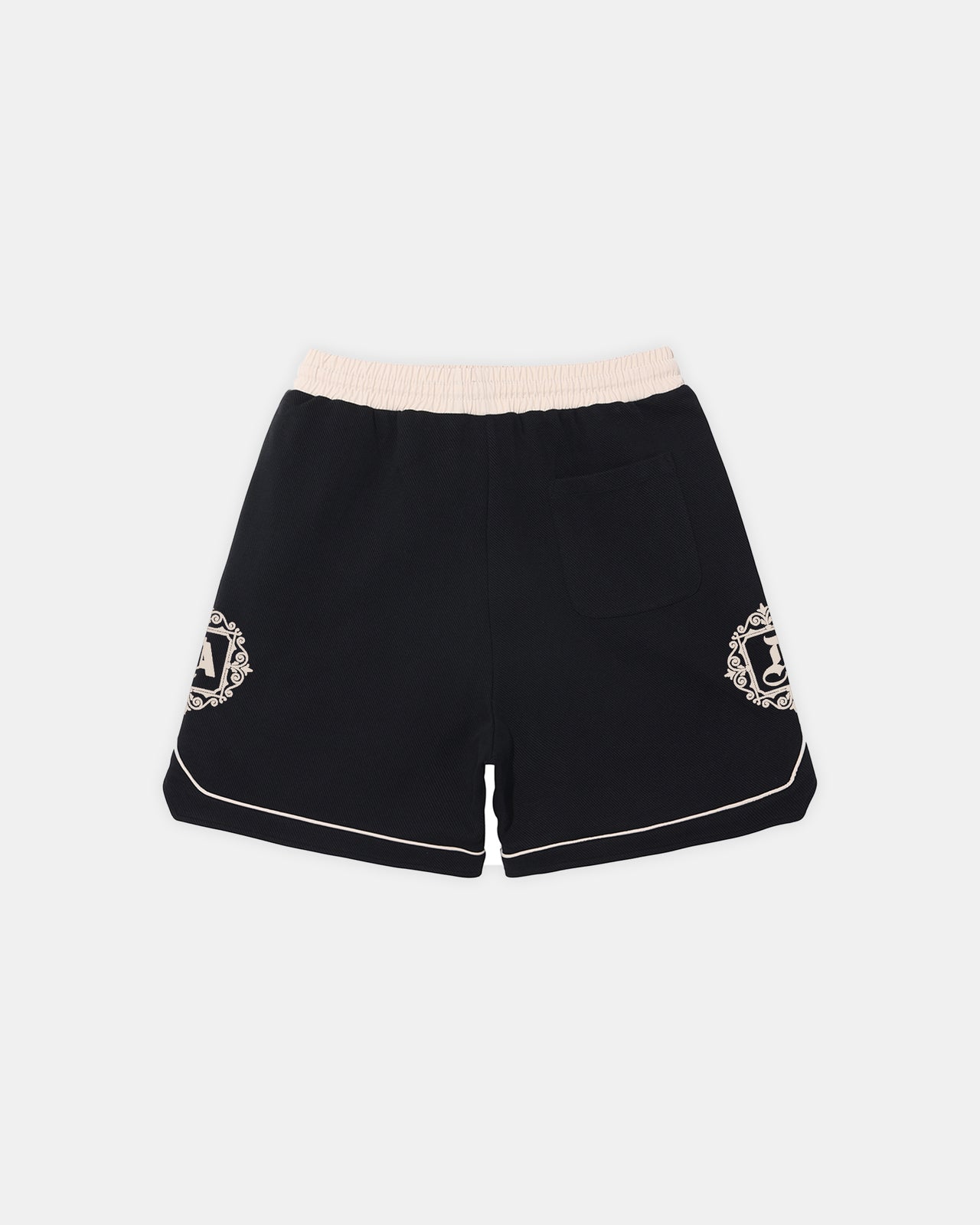 MONOGRAM WOVEN SHORTS (BLACK)