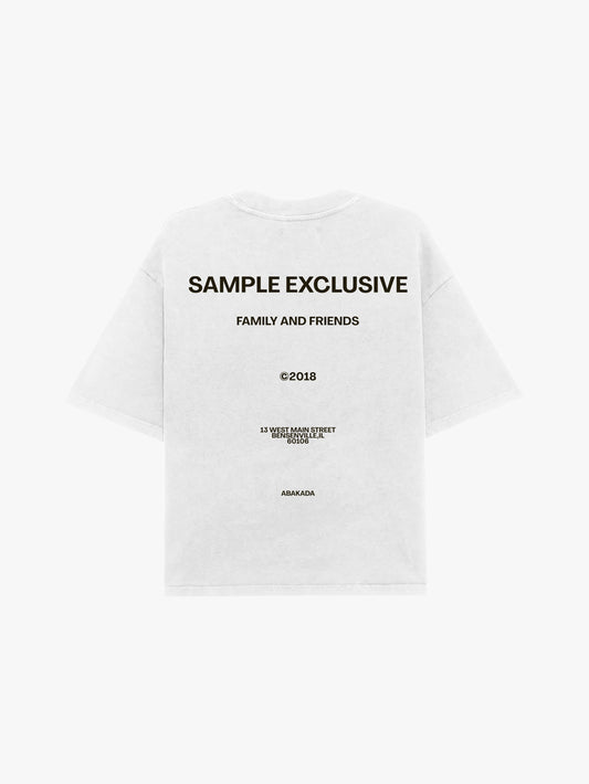BASIC SAMPLE TEE (WHITE)