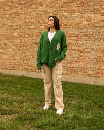 CLASSIC KNITTED CARDIGAN (PANDAN)