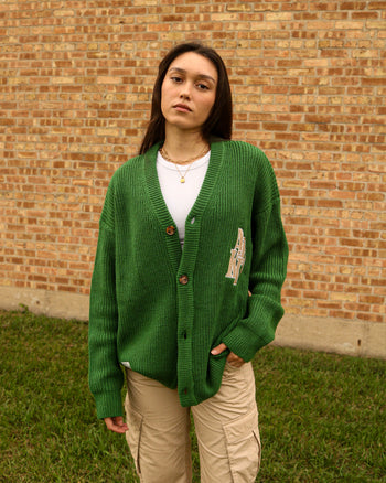 CLASSIC KNITTED CARDIGAN (PANDAN)