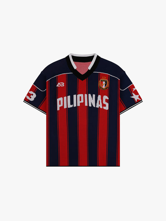 REVERSED PILIPINAS KNITTED JERSEY (BLUE/RED)