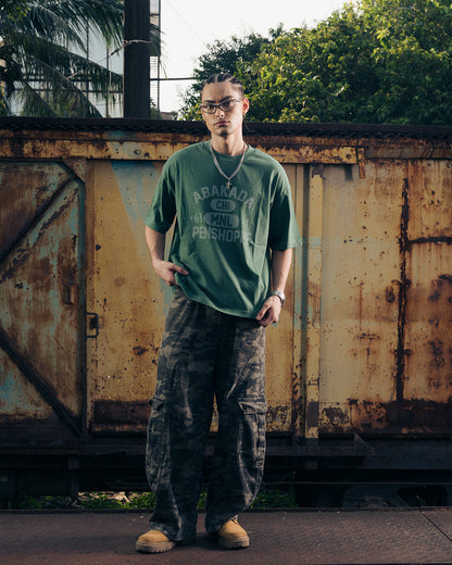 AREA CODE WASHED TEES (GREEN)