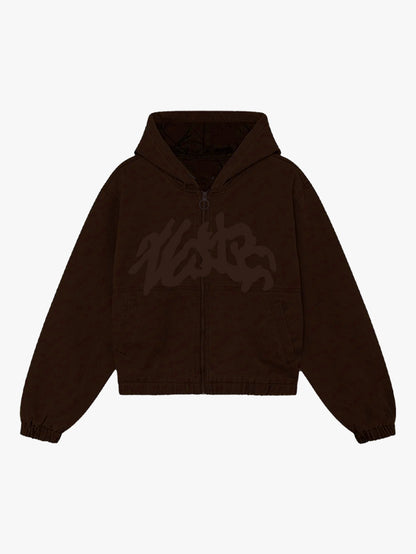 BAYBAYIN EMBOSSED WORK JACKET (BROWN)