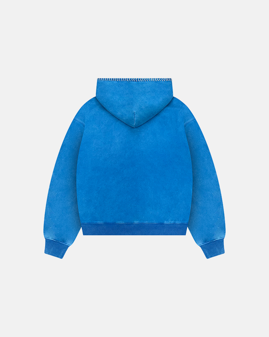 WEAVE STITCH HOODIE (COBALT)