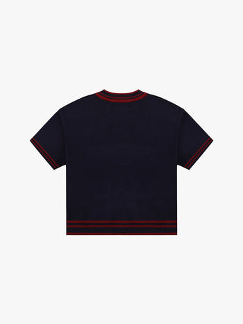 +63 KNITTED FOOTBALL JERSEY V2 (NAVY)