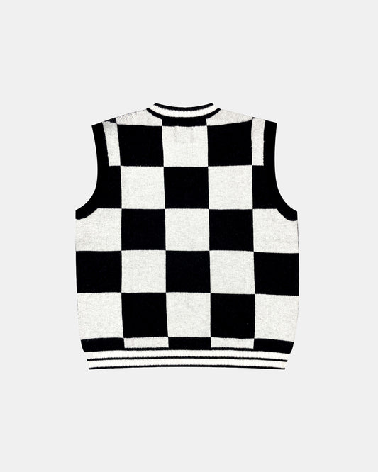 KNITTED VEST (CHECKERED)