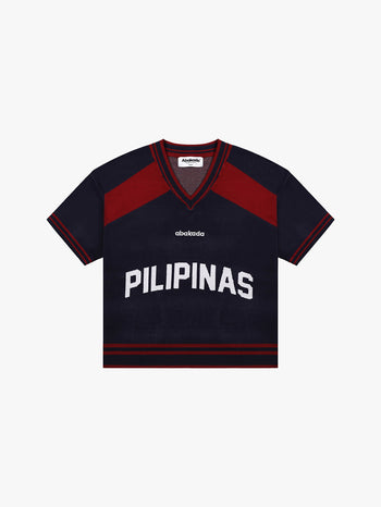 +63 KNITTED FOOTBALL JERSEY V2 (NAVY)