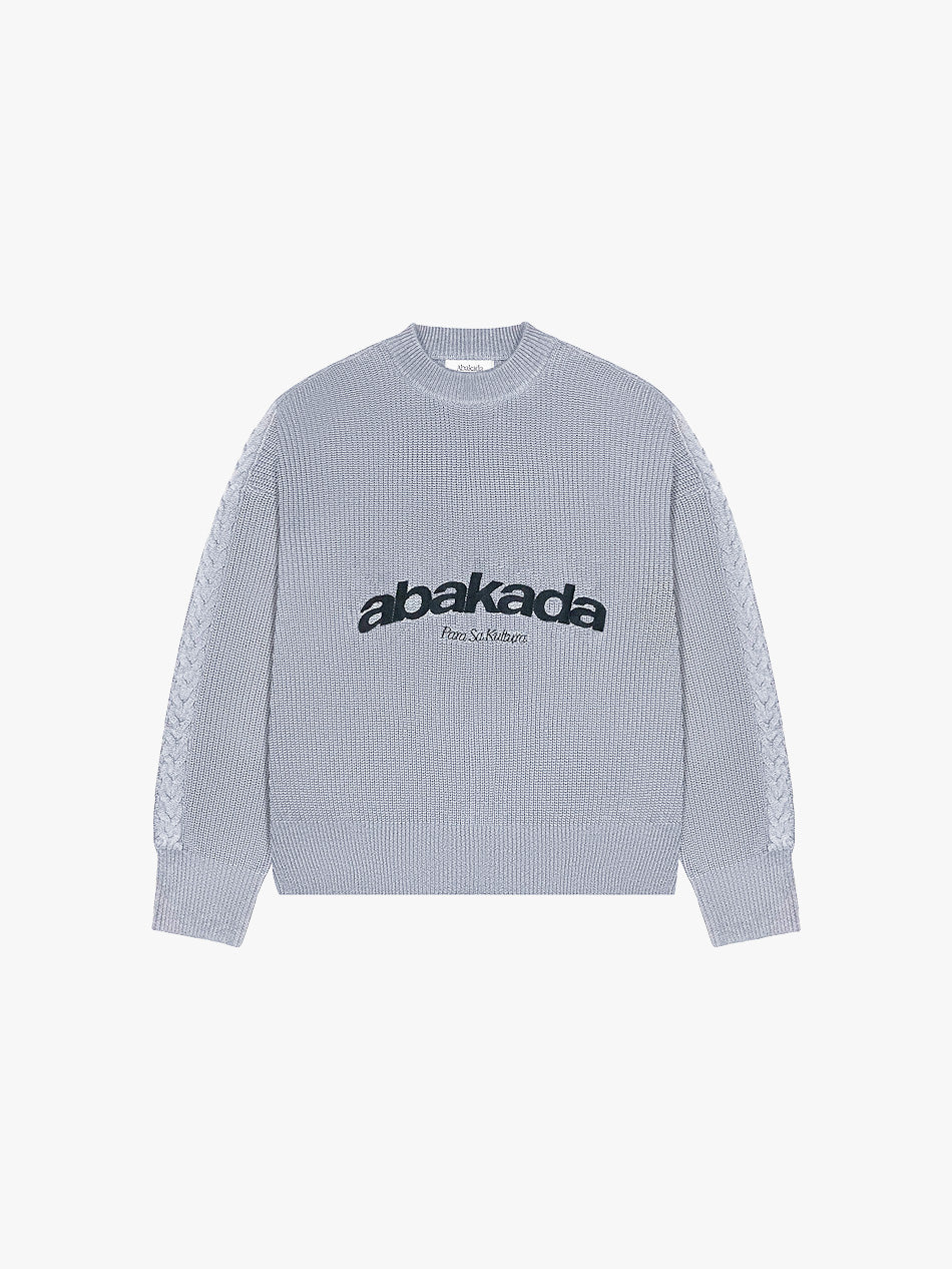 UNIFORM KNITTED SWEATER (LIGHTER GREY)