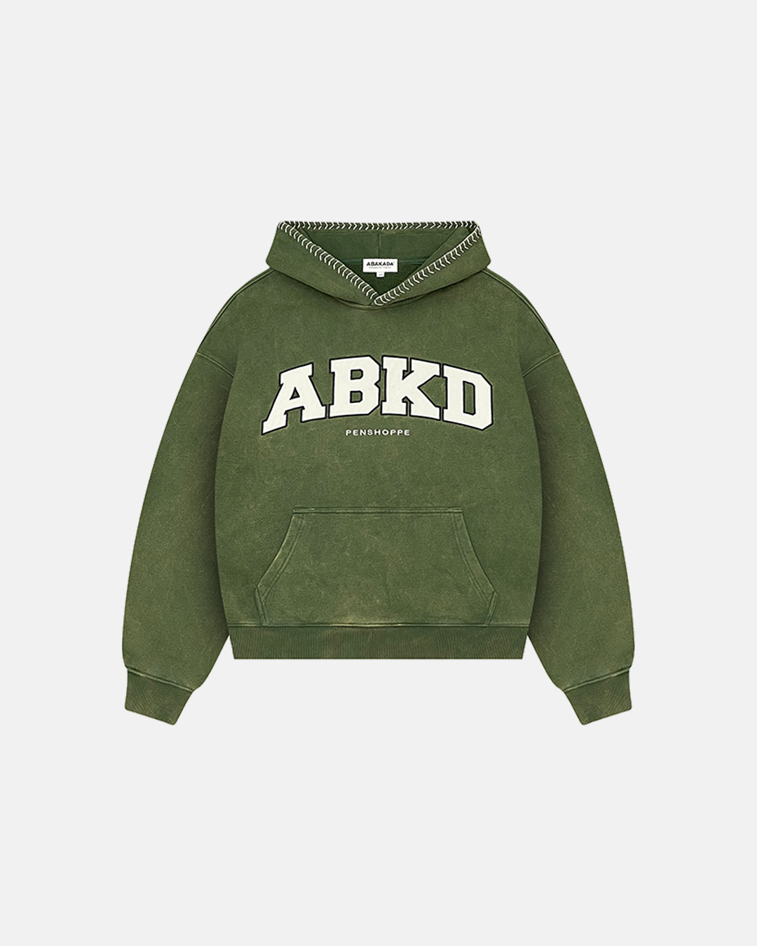 WEAVE STITCH HOODIE (MOSS)