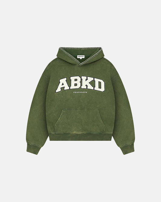 WEAVE STITCH HOODIE (MOSS)
