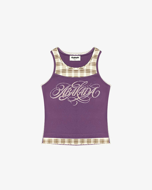 DOUBLE LAYER TANK TOP (PURPLE)