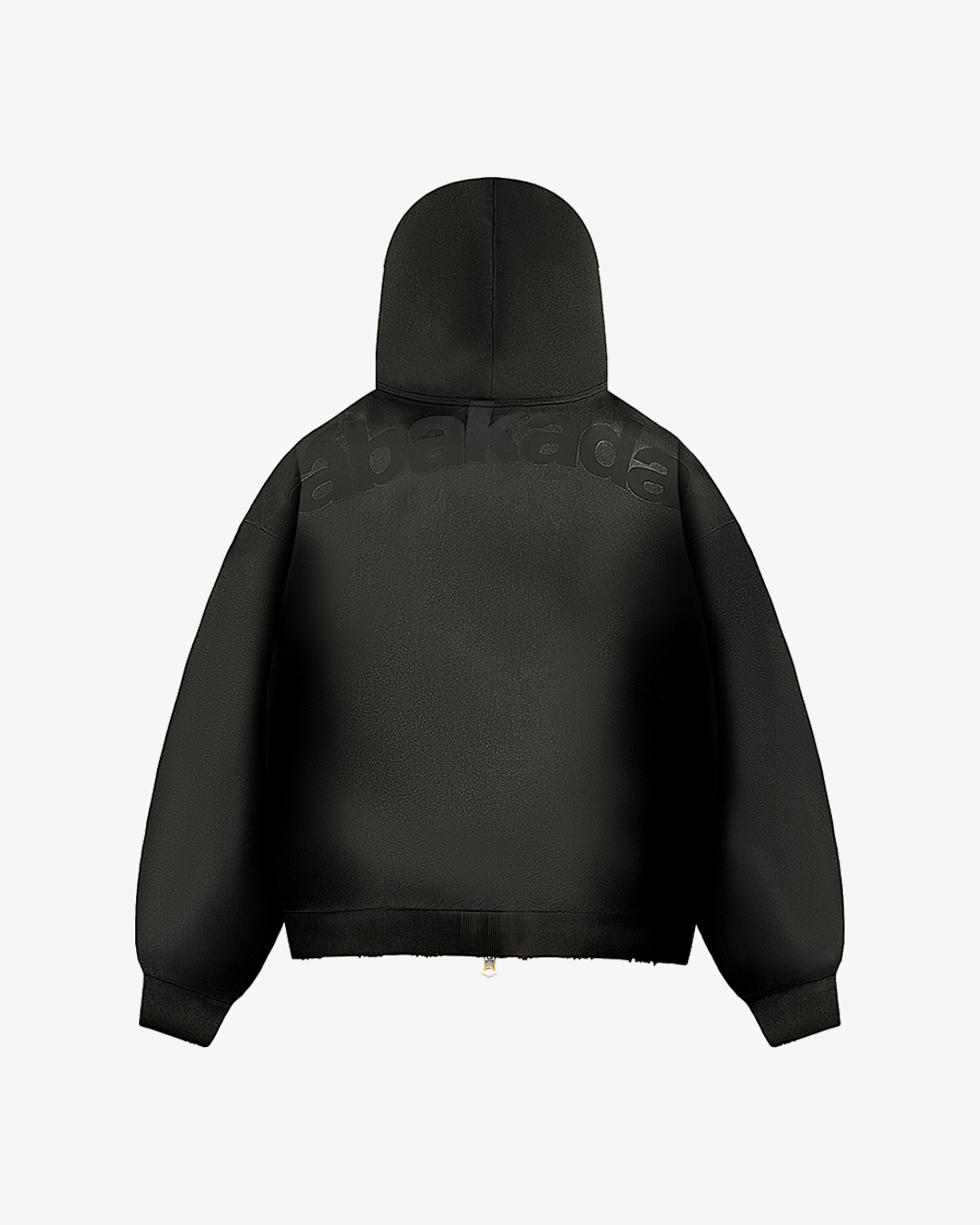 REVERSIBLE GRAFFITI CAMO ZIP-UP HOODIE (WASHED BLACK)