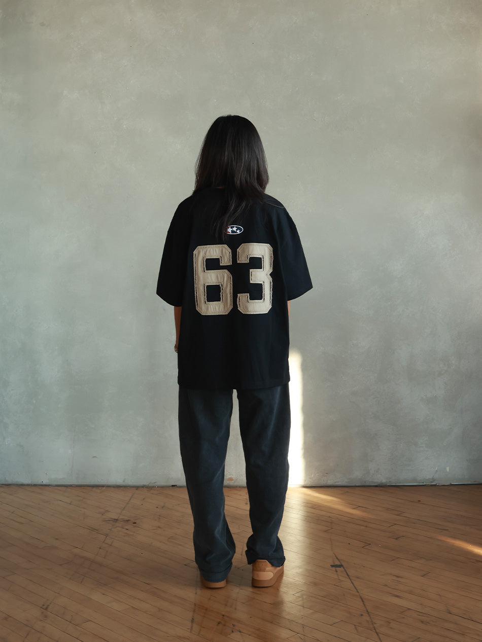 CONTRAST HEAVY TEE (BLACK)