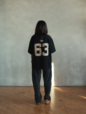 CONTRAST HEAVY TEE (BLACK)