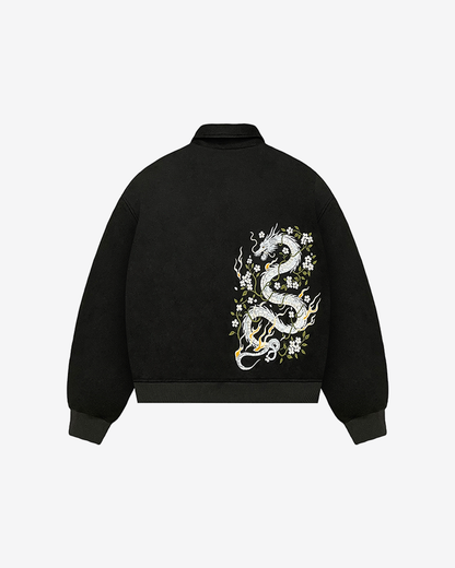 BAKUNAWA WOOL JACKET (BLACK)