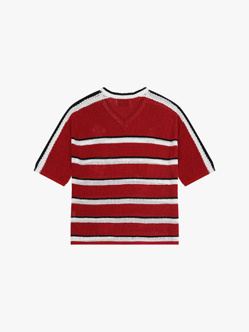 KNITTED PILIPINAS STRIPED JERSEY (RED)